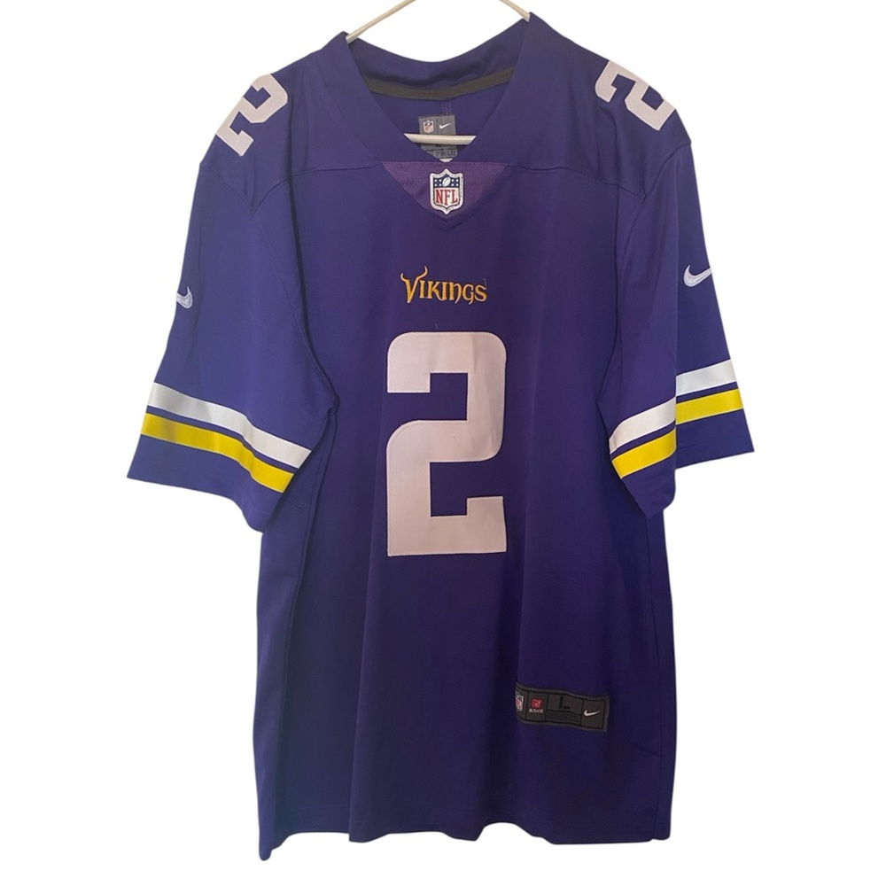Minnesota Vikings NFL Jersey Nike Size Large Purple Stephon Gilmore Stitched EUC
